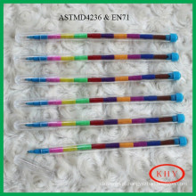 2016 hot selling non-toxic colorful multistage plastic crayon
